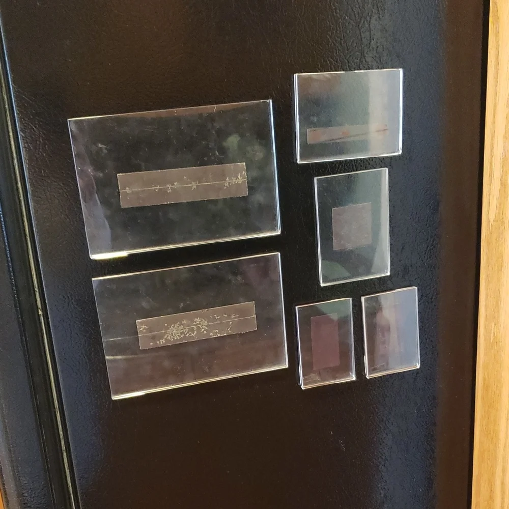 Clear Acrylic Picture/Label Holders - Set Of 6